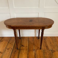 Antique Oval Console Table