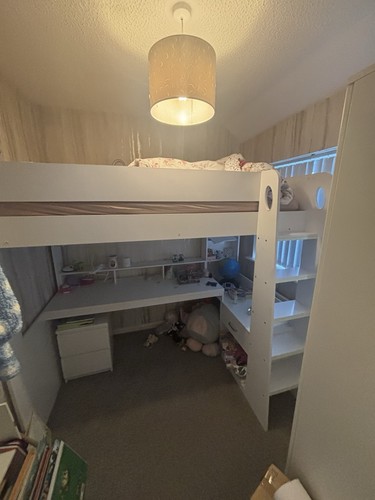 White gaming cabin bed - gaming,