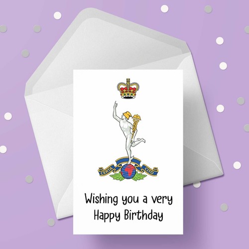 Royal signals birthday card - signals,