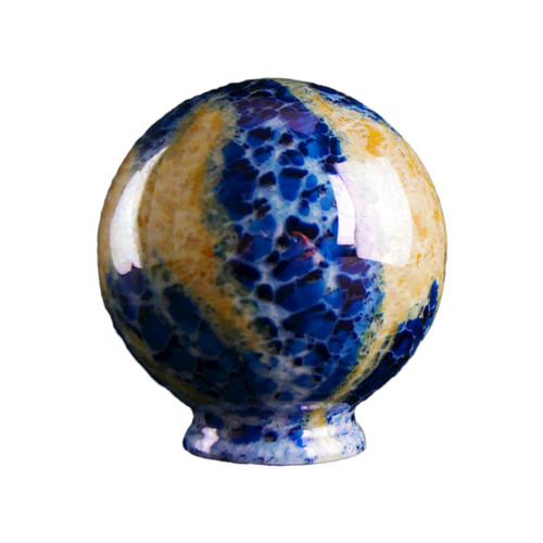 150mm blue amber - blue/amber, globe