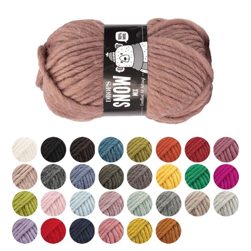 Drops snow yarn merino - snow, wool