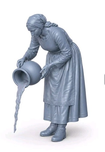 Medieval female peasant 16 - medieval, 1:16
