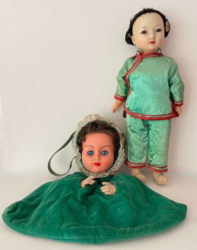 Vintage 1960s dolls - ., green