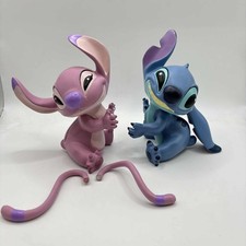 Disney Showcase Stitch and Angel Bookends Figurine 6016318 Damaged