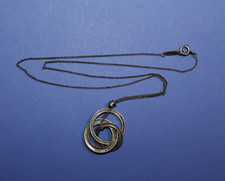 Tiffany & Co. 1837 SS Interlocking Circles Pendant  Necklace 17"  [115GCM]