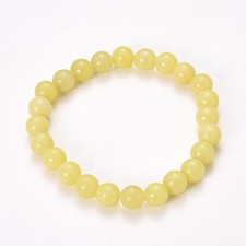 Natural Yellow Lemon Jade 8mm