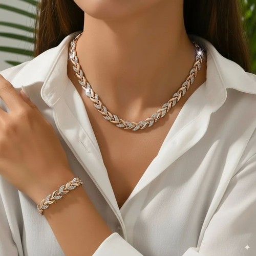 Rhinestone pave jewelry gift - rhinestone,