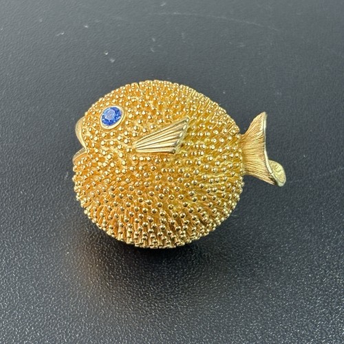 Vintage blowfish puffer - blowfish,