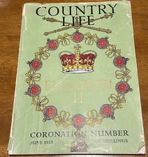 1953 Country Life Magazine Queen Elizabeth II Coronation Issue British Royalty