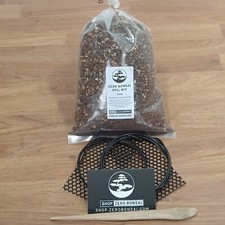 BONSAI Tree POT kit Z2  includes soil mix (800g), 2x mesh, 2x wire, chopstick) 