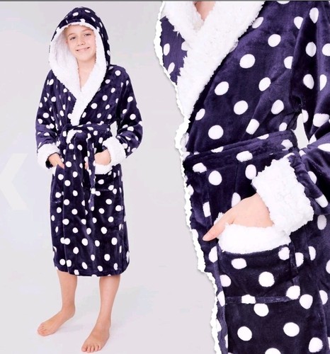 Girls hooded dressing gown - dressing,
