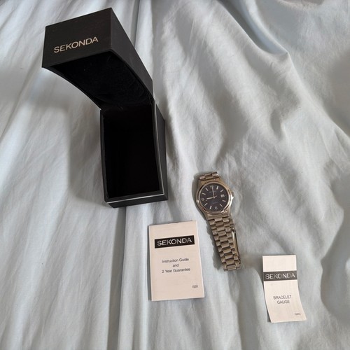 Sekonda men stainless steel - stainless,