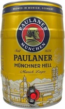 Paulaner Munchner Hell Premium German Lager 5ltr Mini Keg - 4.9% ABV