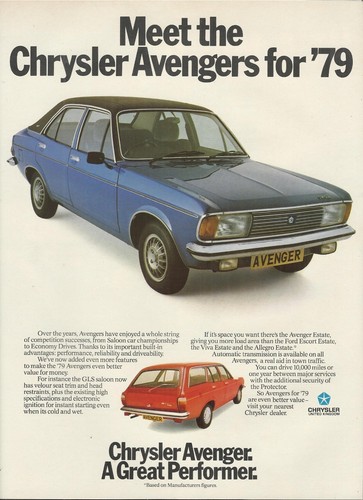 Chrysler avenger gls and - chrysler,