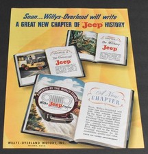 1946 Print Ad Willys Jeep