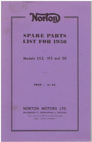 Norton model es2 19s - norton, 50