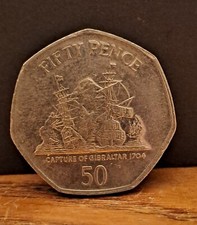 2007 Gibraltar 50p Fifty Pence