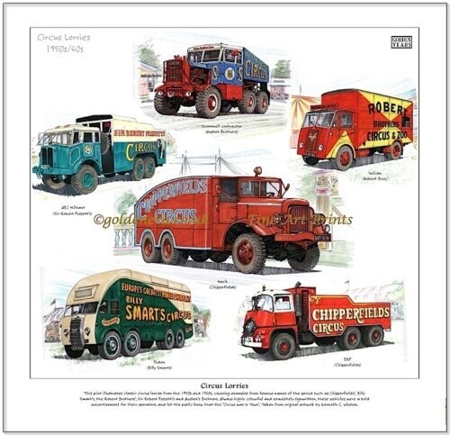 Circus lorries 1950 - 1950/60's,