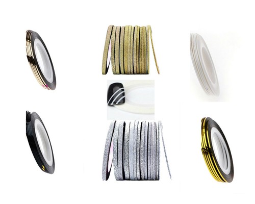 Nail art striping - art, tape