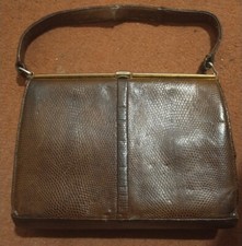 Vintage Lizard Skin Handbag