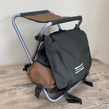 Shakespeare Folding Stool With Rucksack Backpack Fishing Storage Luggage Chair