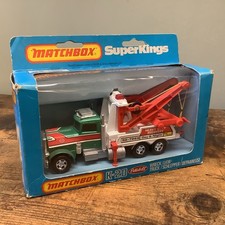 MATCHBOX SUPER KINGS K-20 PETERBILT WRECK GREEN TRUCK BOXED