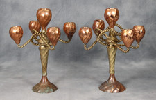 Pair Vintage Solid Heavy