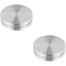 2 pcs  Cake Baking Tray Axle Turntable Aluminum Alloy Rotating Tray Stand Base