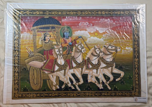 Handmade mahabharata silk - handmade,