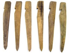 Vintage Army Wooden Pegs 50cm Tent Peg Wood Large Arctic Storm Stake Ex Military