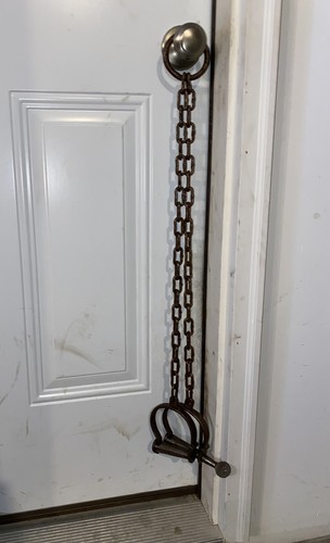 Leg iron shackles set patina - leg,
