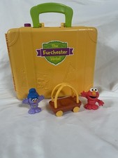 Cbeebies Furchester Hotel Sesame Street Suitcase Playset  2 Figures & Trolley