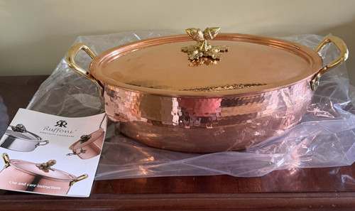 Ruffoni 5qt copper oval deep - copper,