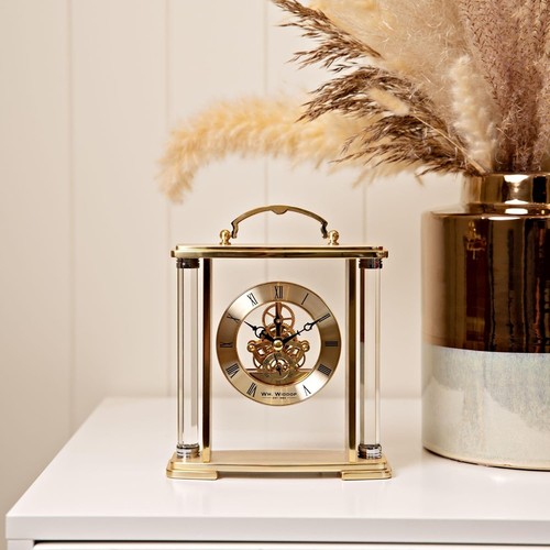 Gold mantel clock floating - gold,
