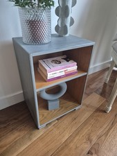 Bed Side Table Shabby Chic Gray