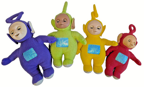 Vintage teletubbies soft toys - teletubbies,