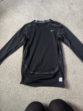 girls size medium black nike pro base layer