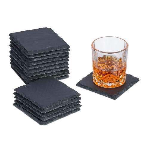 Slate serving plate square - serving,
