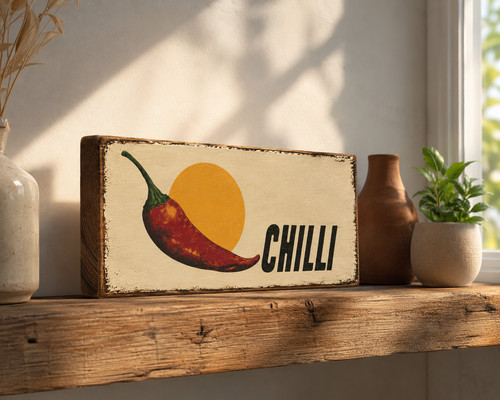 Rustic chilli vintage - rustic,