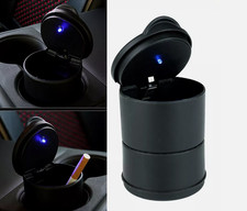 LED Auto Car Ashtray LED Light Lid Cigar Ash Cup Holder Portable Universal