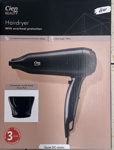 Cien beauty hair dryer black - cien,