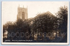 Pocklington church  Yorkshire Real Photo Postcard ey1 120