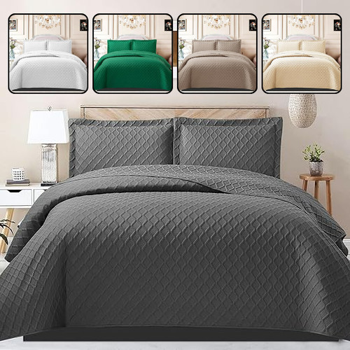 Piece quilted bedspread bed - piece,