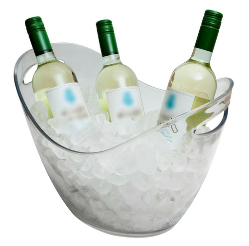 Wine bottle cooler - bottle, clear