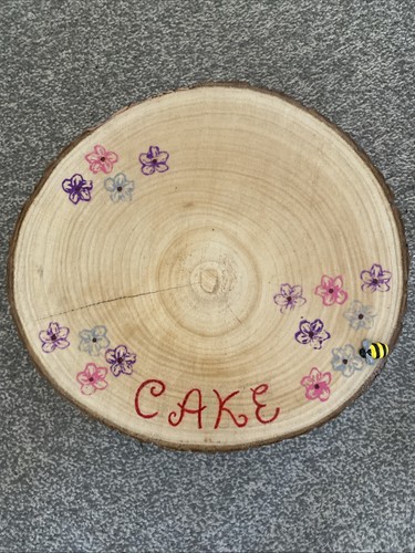 Handcrafted wood slice - wood,