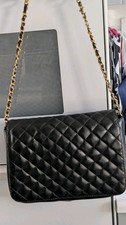 New Stylish Black Shoulder Bag with Chain Strap Design By Fiore Fully Lined