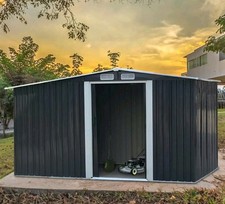 11'x8' Black Metal Shed. NEW