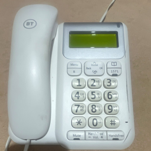 1571 white corded desktop - white,