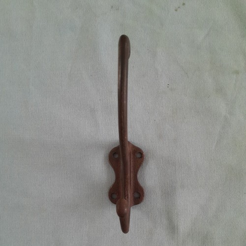 Antique steel coat hook - coat,