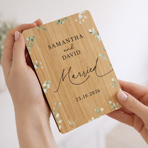 Personalised wedding card - wedding,